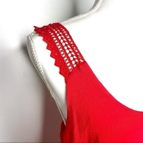 NEW ANTHROPOLOGIE Red Dress  - Picture 3 of 3